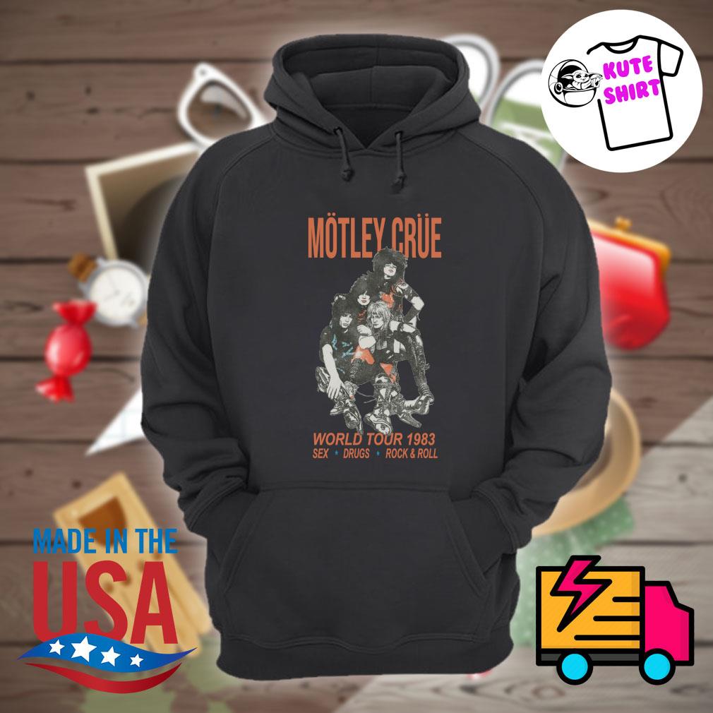 Motley Crue World Tour 1983 Sex Drugs Rock and Roll shirt, hoodie, tank  top, sweater and long sleeve t-shirt