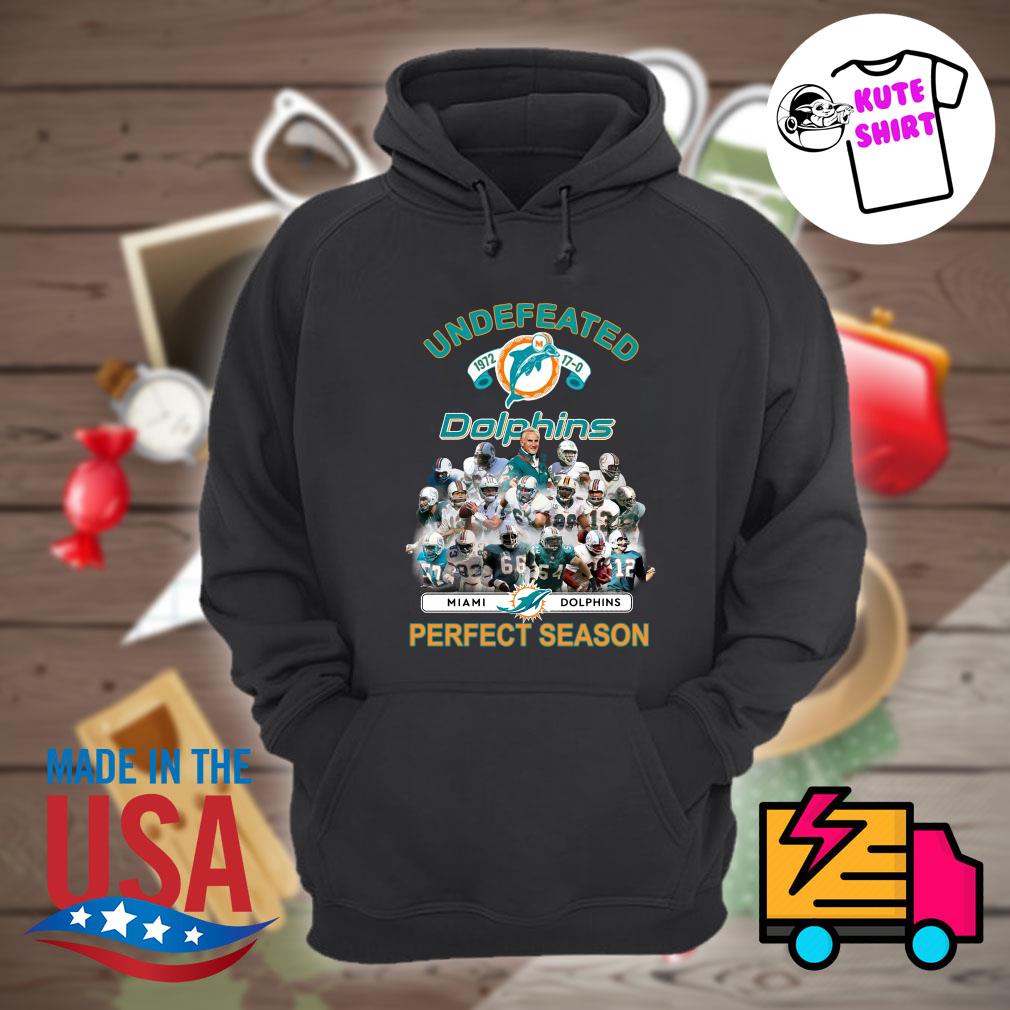 Miami Dolphins Undefeated 1972 17 0 72 perfect season Shirt, hoodie, sweater  and long sleeve