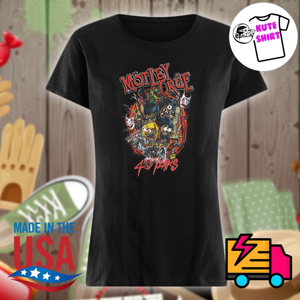 Motley Crue 40 years s Ladies t-shirt