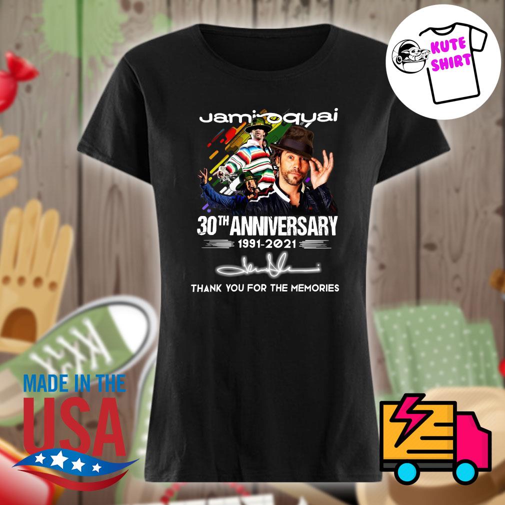 Jamiroquai 30th anniversary 1991 2021 signature thank you for the memories s Ladies t-shirt