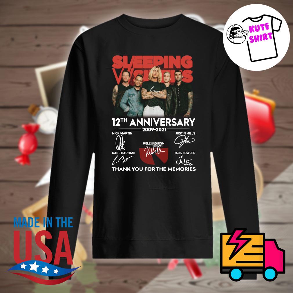 Sleeping with Sirens 12th anniversary 2009 2021 signatures thank you for the memories s Sweater
