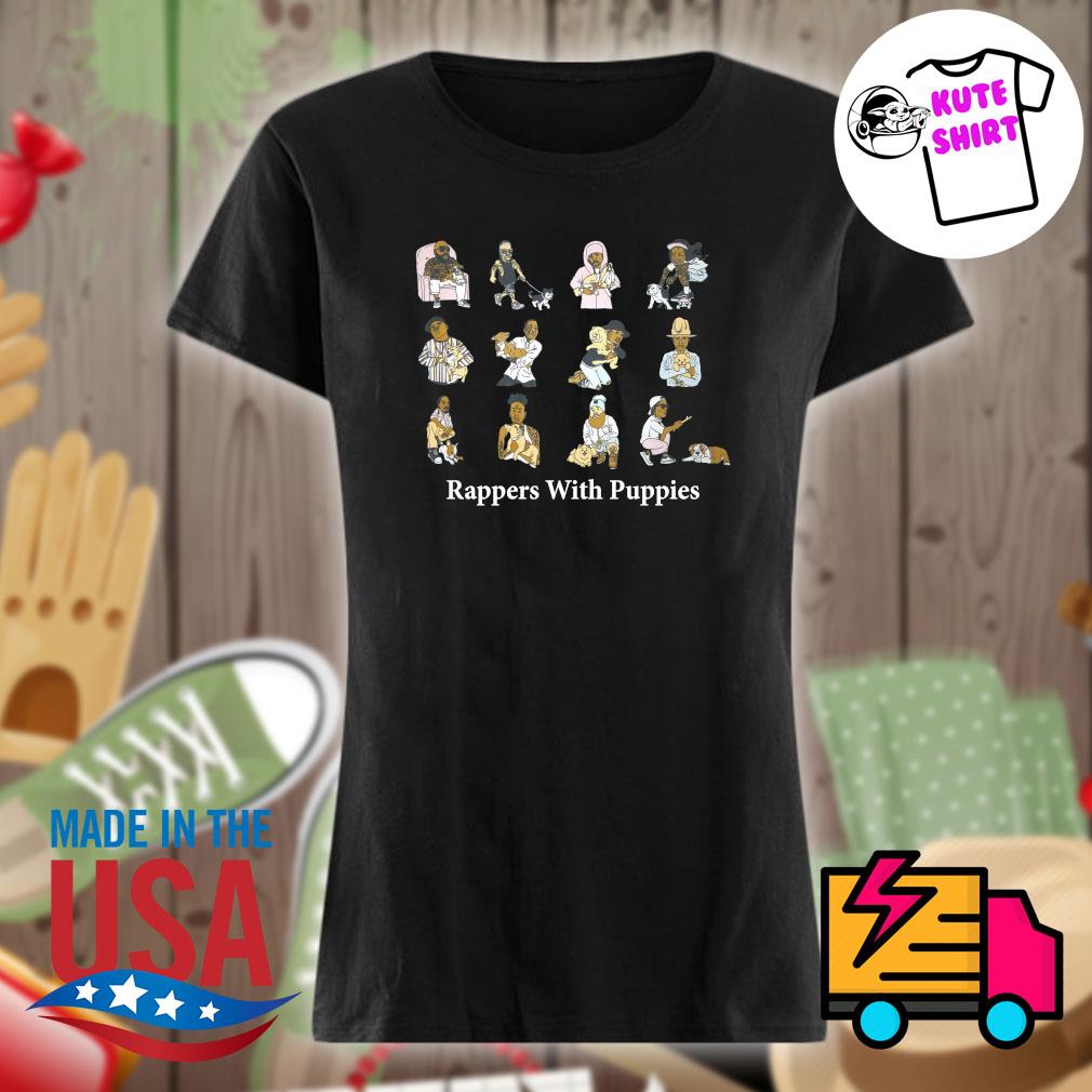 rapper with puppies shirt