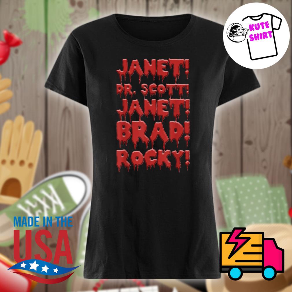 Janet Dr Scott janet brad rocky s Ladies t-shirt