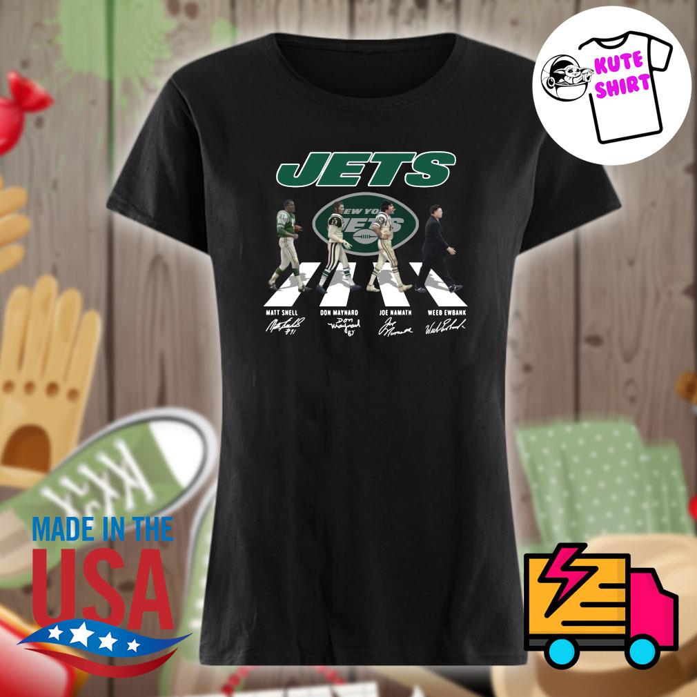 Women's G-III 4Her by Carl Banks Joe Namath Green New York Jets Glitter  Endzone Player