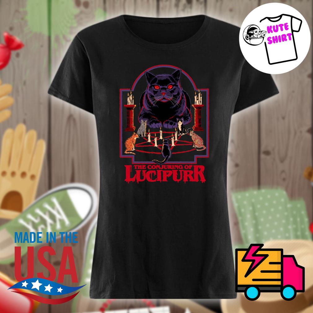 The Conjuring of Lucipurr Halloween s Ladies t-shirt