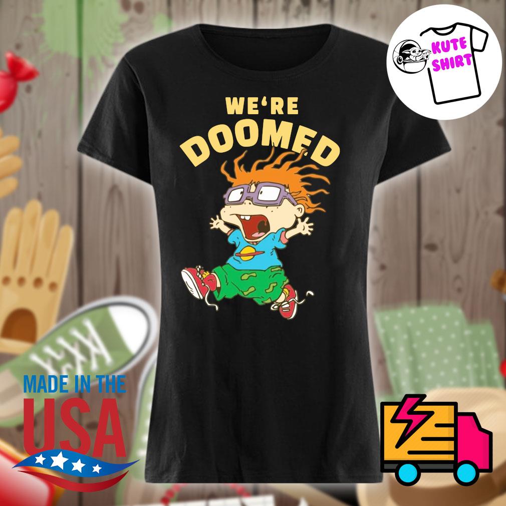 Rugrats Chuckie We're Doomed s Ladies t-shirt