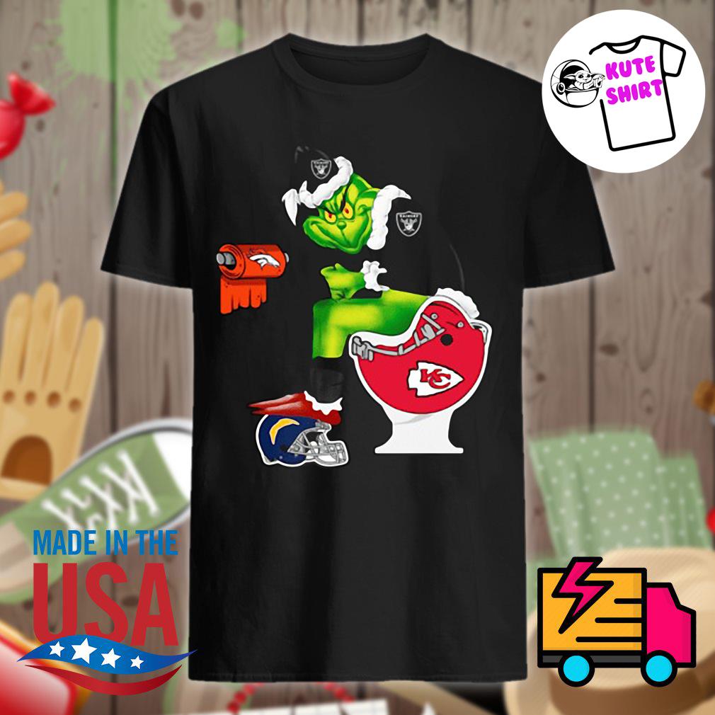 The Grinch Las Vegas Raiders Funny Christmas T-Shirt - Binteez