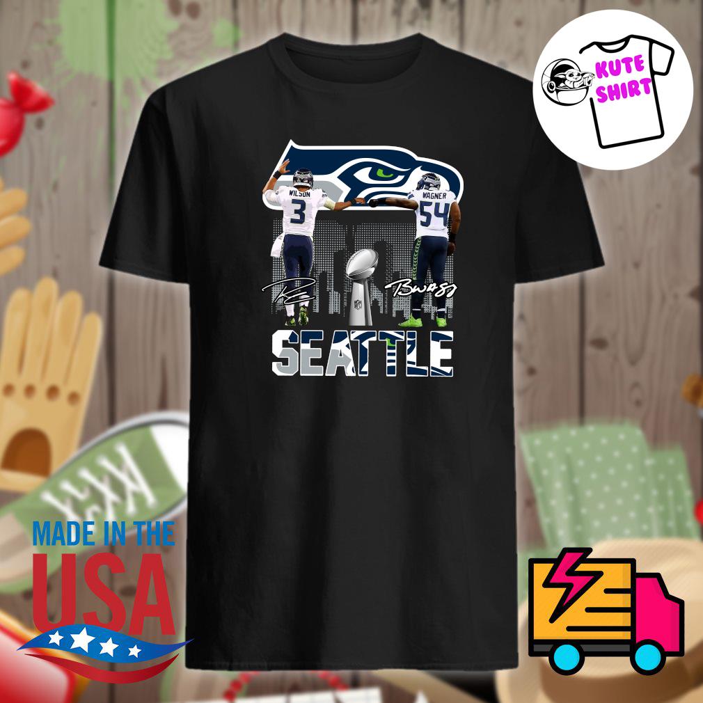 Seattle Seahawks Champions Wilson And Wagner Signatures Shirt, hoodie,  sweater, long sleeve and tank top