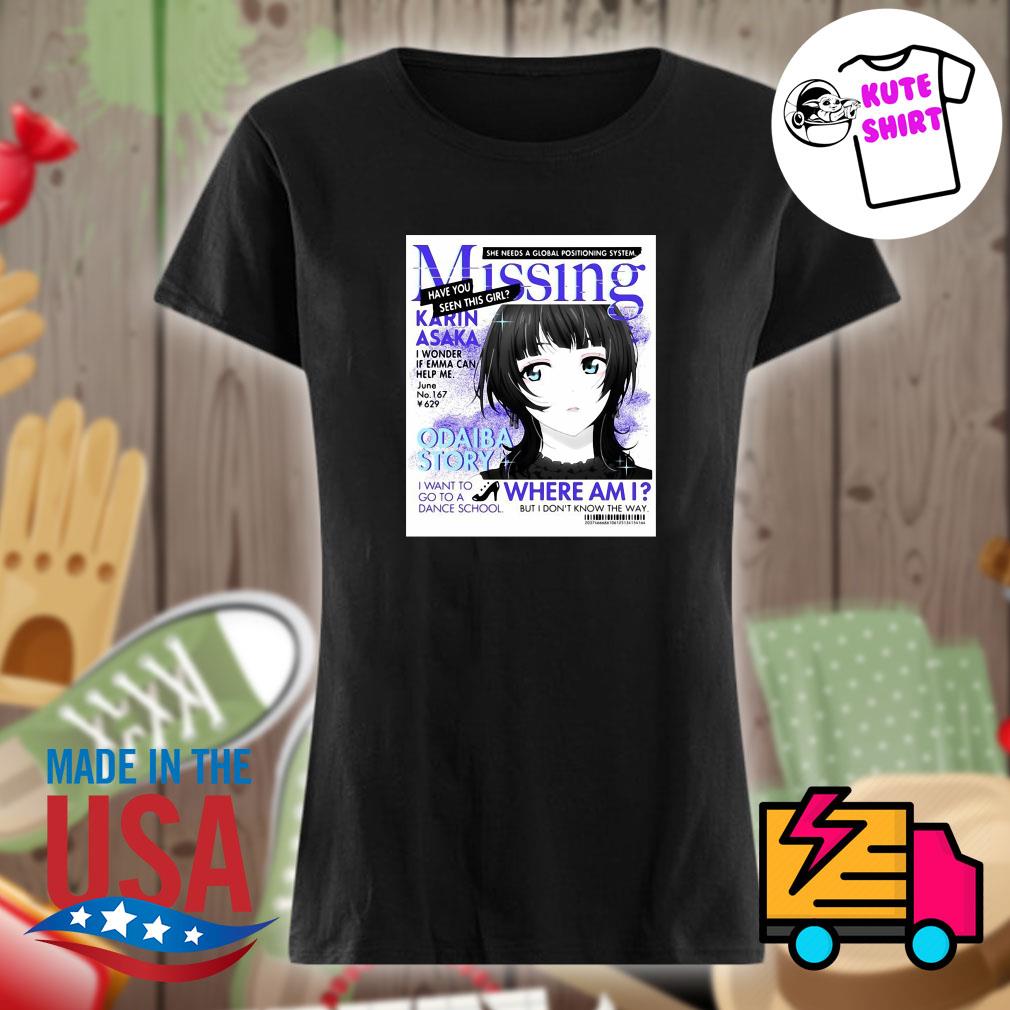 Missing Karin Asaka Odaiba story s Ladies t-shirt