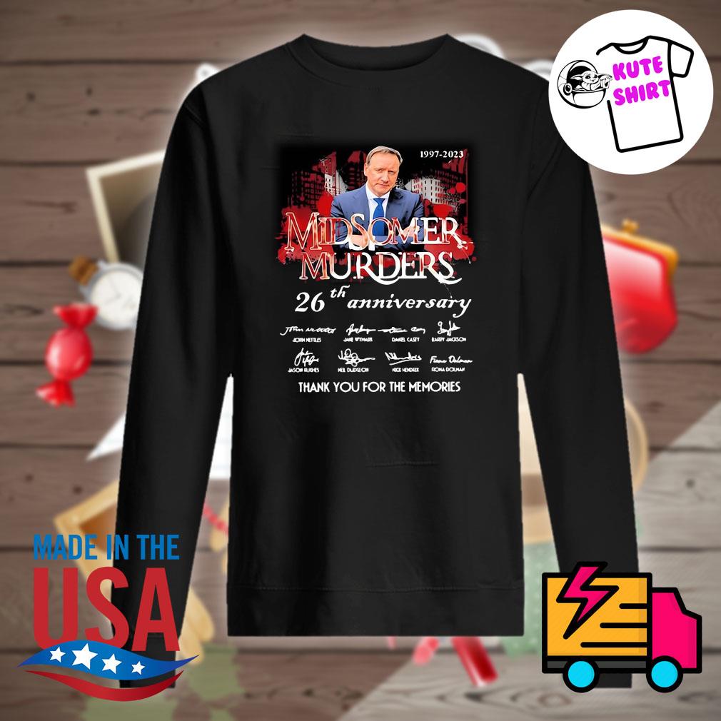 Midsomer Murders 26th anniversary signatures thank you for the memories s Sweater