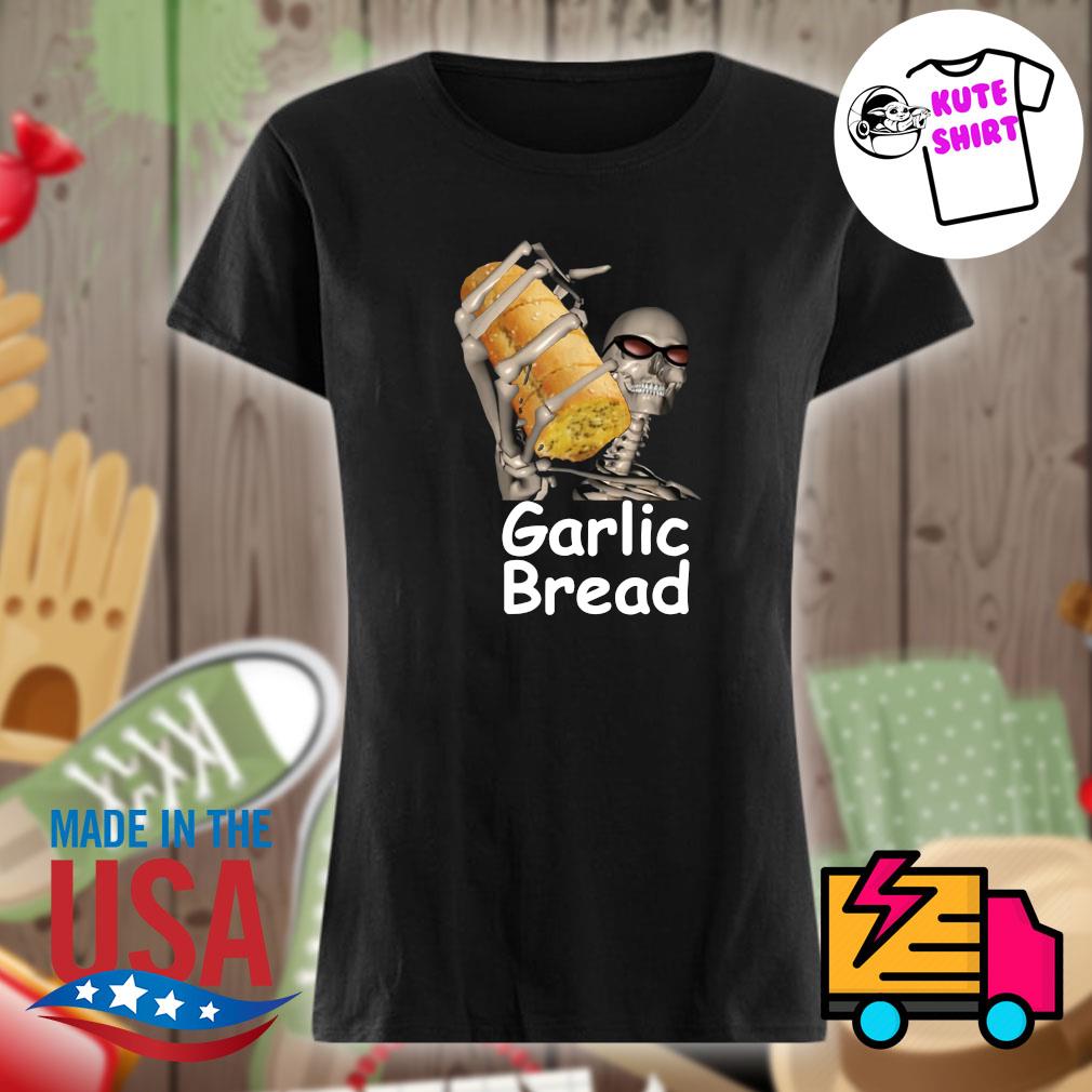 Skeleton Garlic Bread s Ladies t-shirt