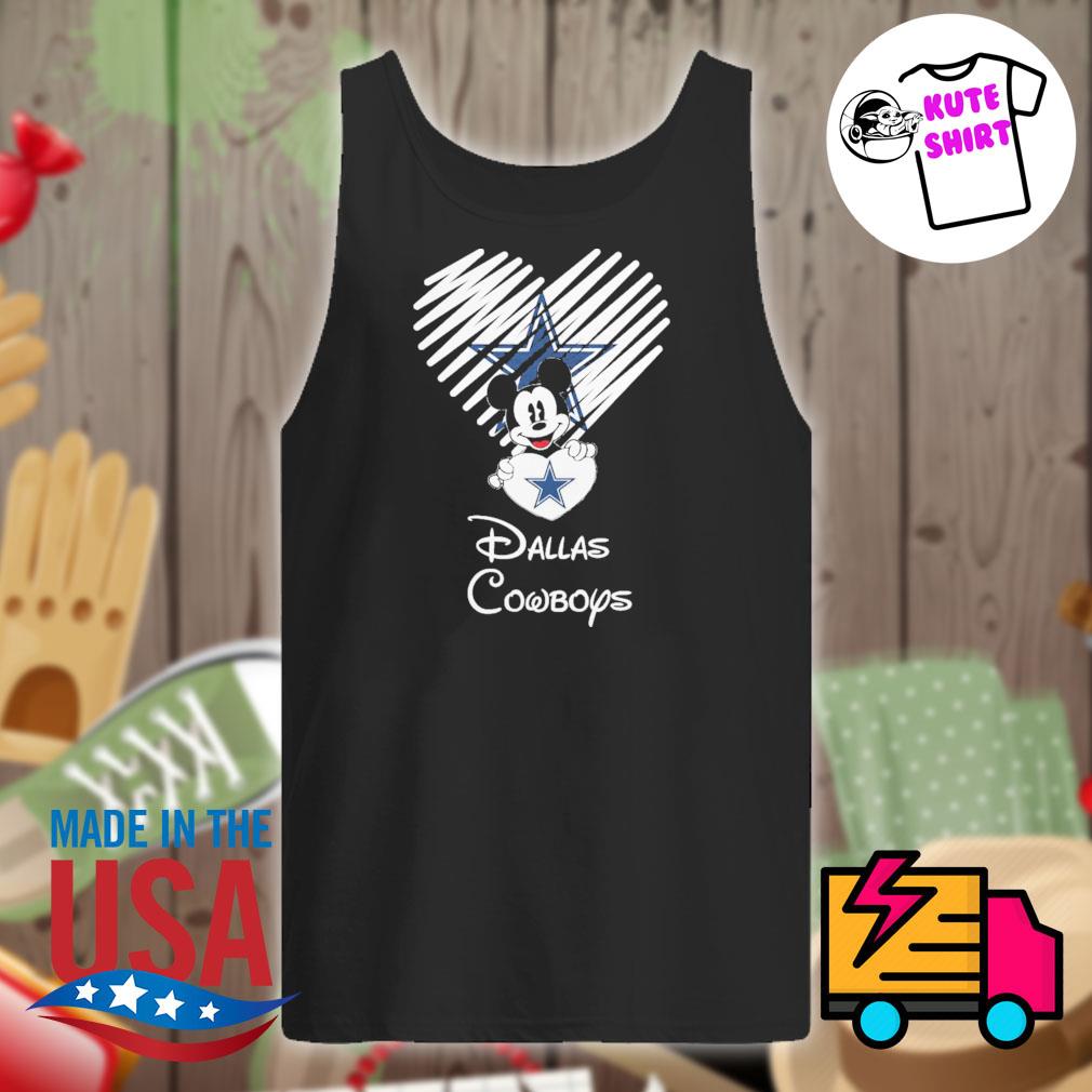 Mickey mouse heart Dallas Cowboys shirt, hoodie, tank top, sweater