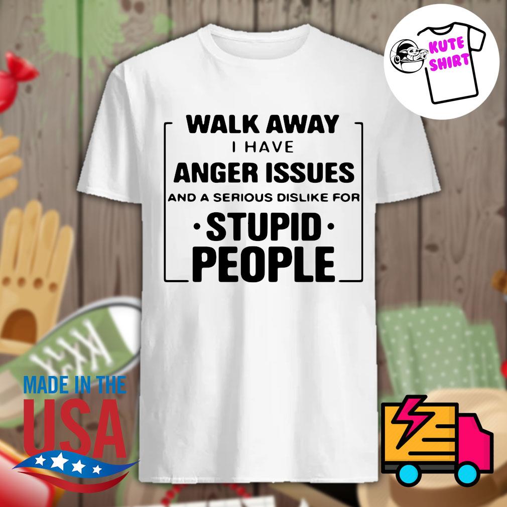 Walk Away I Have Anger Issues For Steelers Haters Skull Men T-Shirt