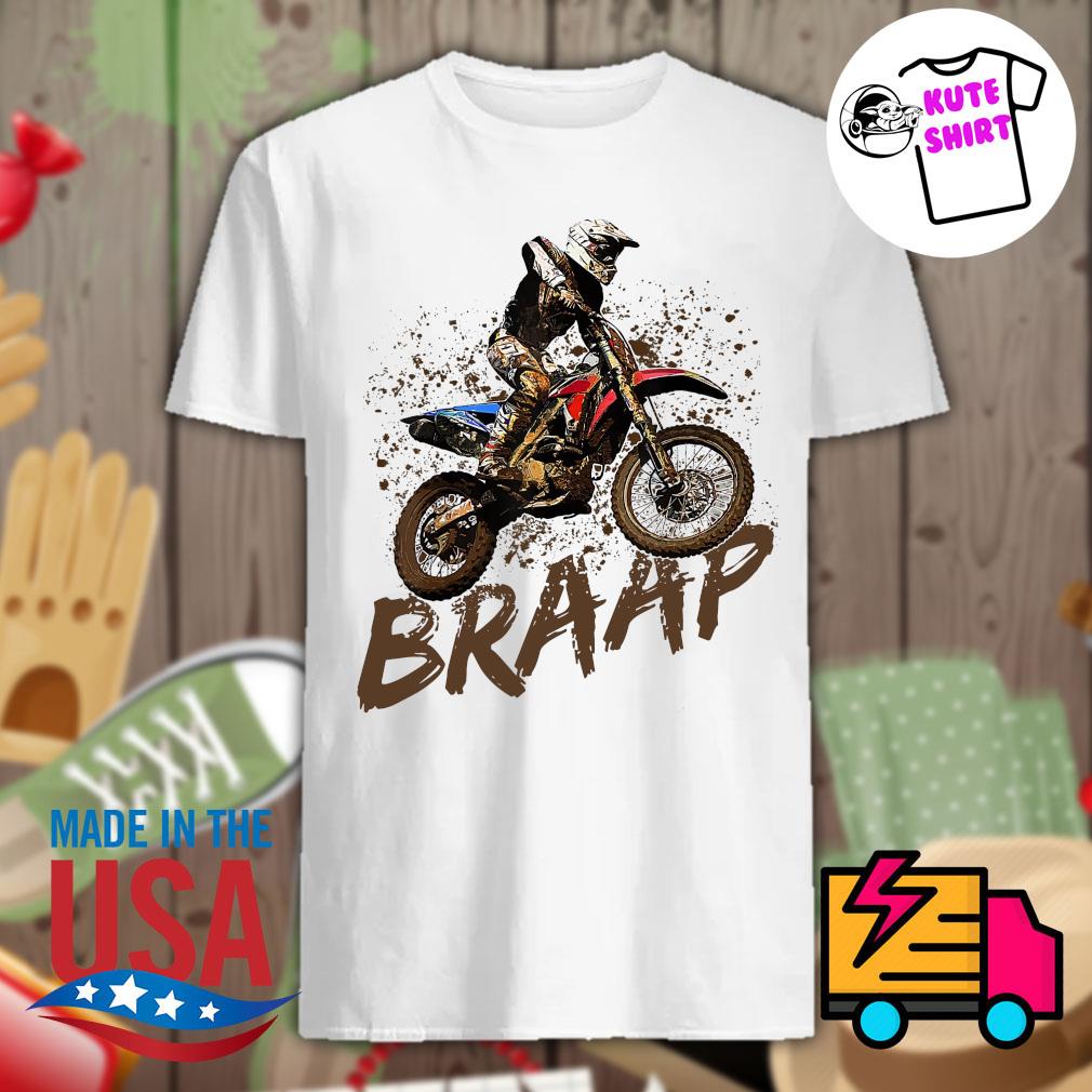 Multicolor 16x16 Motorcycle Offroad Braap Braapp Funny for The Motocross Boyfriend Biker Throw Pillow 