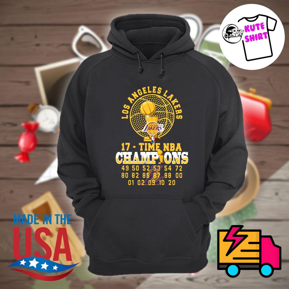2020 NBA Champions Los Angeles Lakers 17 time champions shirt., hoodie,  sweater, long sleeve and tank top