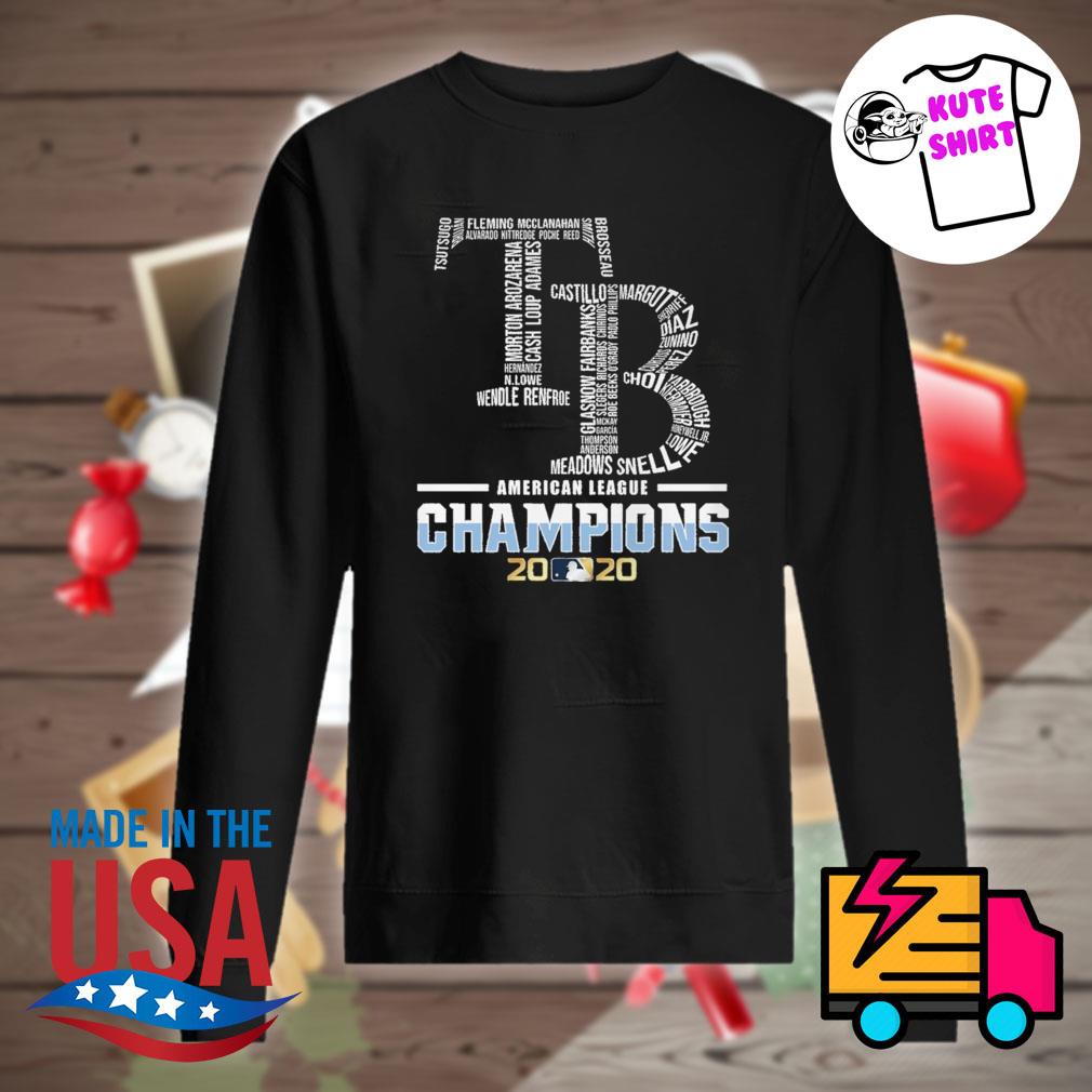 Official Tampa Bay Rays 2020 American league champions shirt, hoodie,  sweater, long sleeve and tank top