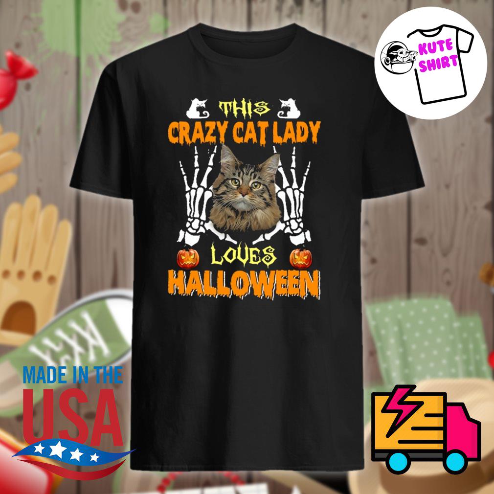 Anonym dommer Variant This crazy cat lady loves Halloween shirt, hoodie, tank top, sweater and  long sleeve t-shirt